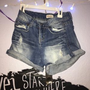 Distressed Jean Shorts